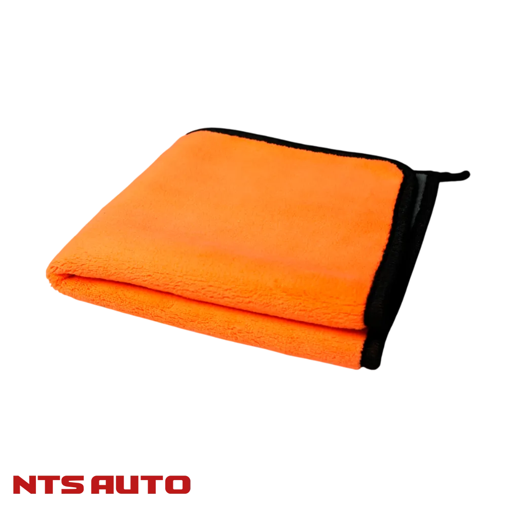 Микрофибра для авто двухсторонняя 40Х40см ОРАНЖЕВО-СЕРАЯ