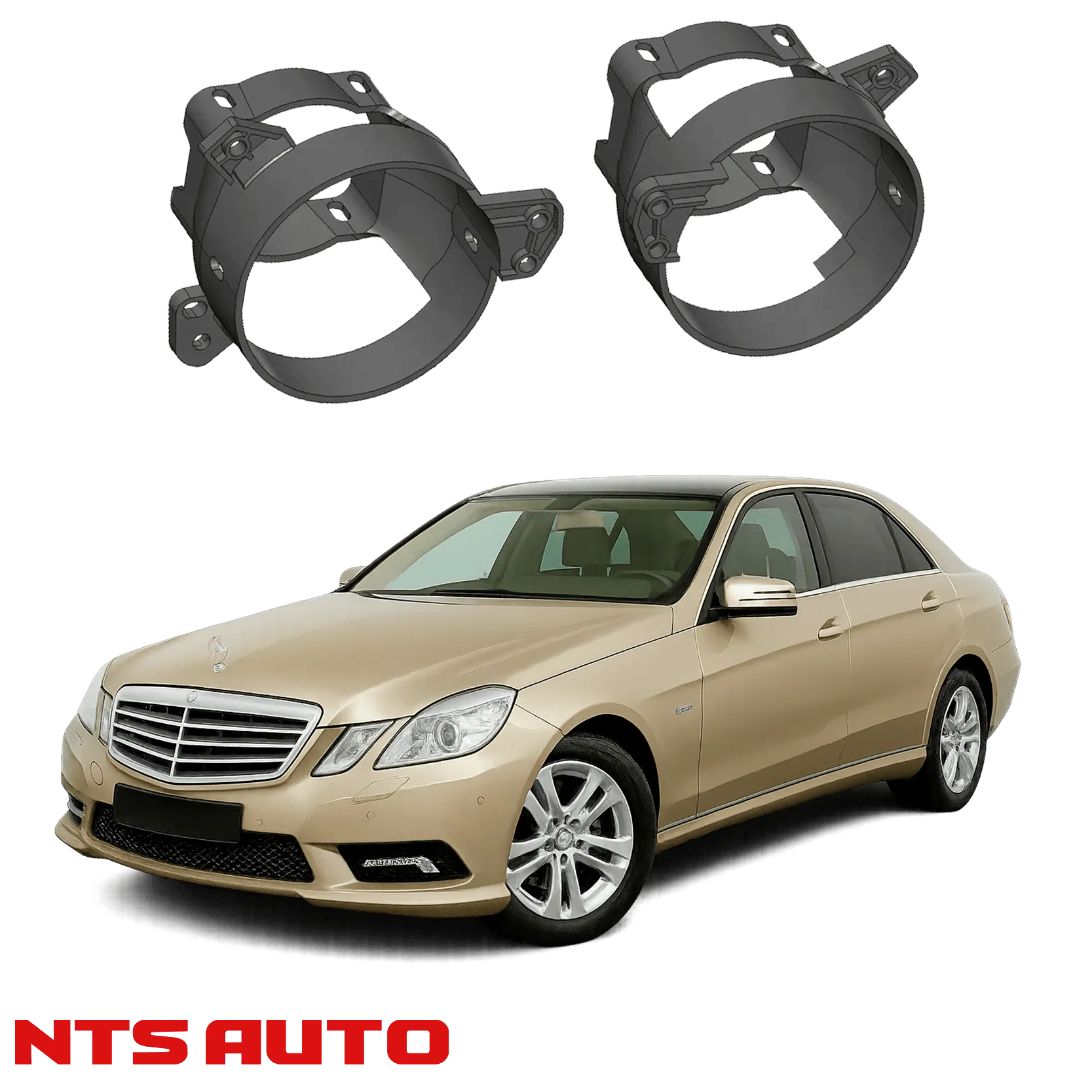 Крепления для противотуманных фар на Mercedes-Benz E-Class (W212) 2009–2015